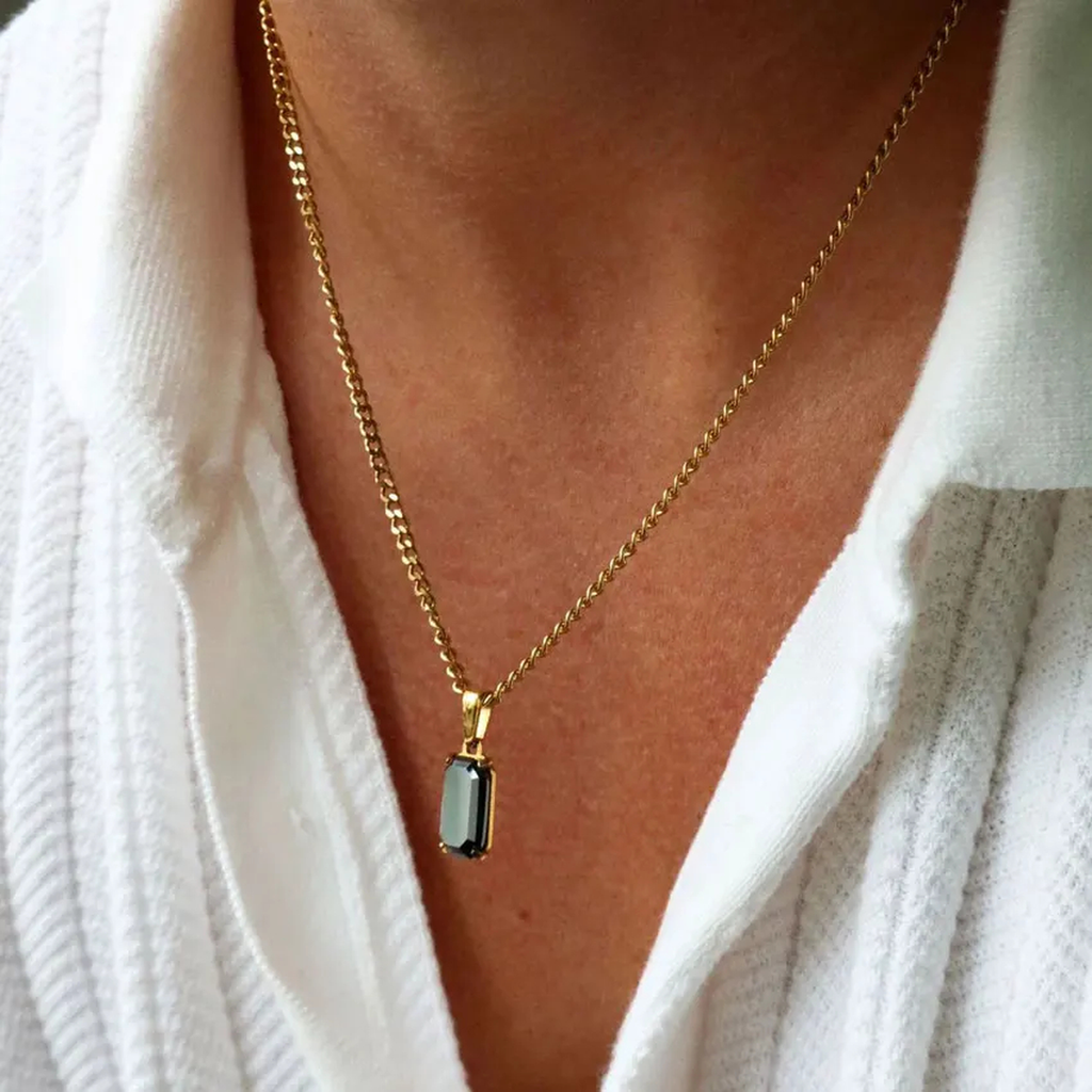 Natural Stone Pendant Necklace