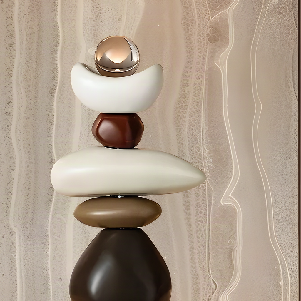 Stacked Pebble Sculpture