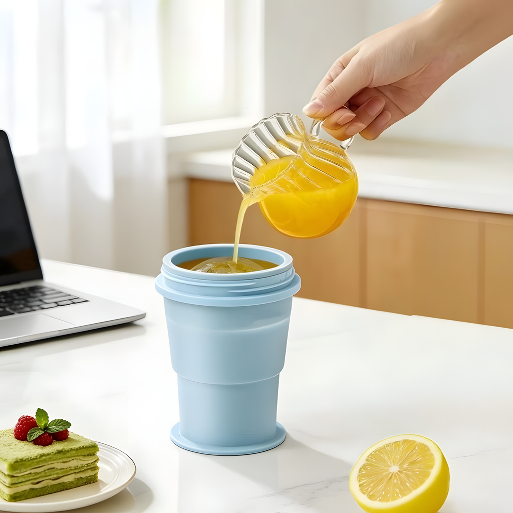 Foldable Silicone Ice Maker Cup