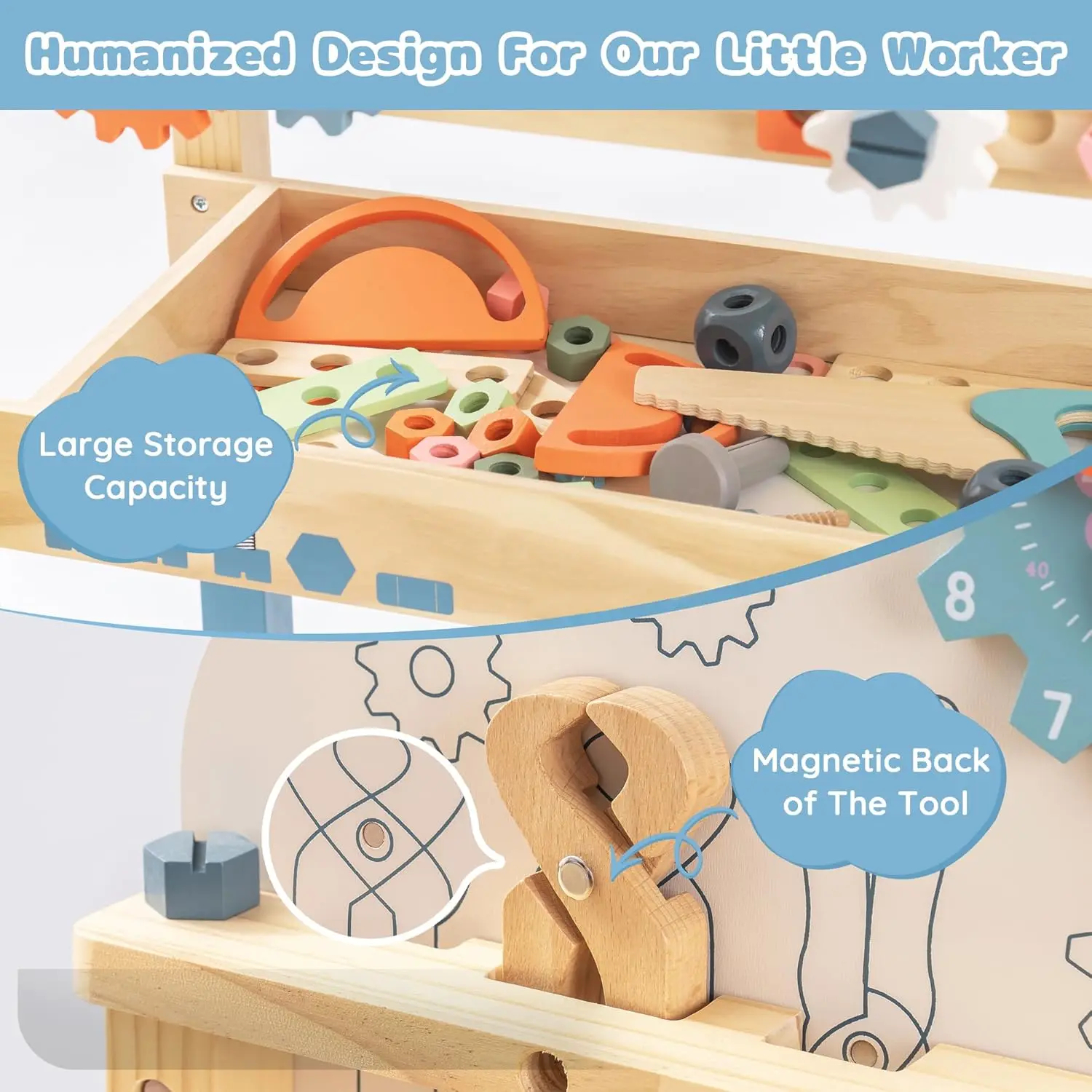 Wooden Kids Tool Workbench