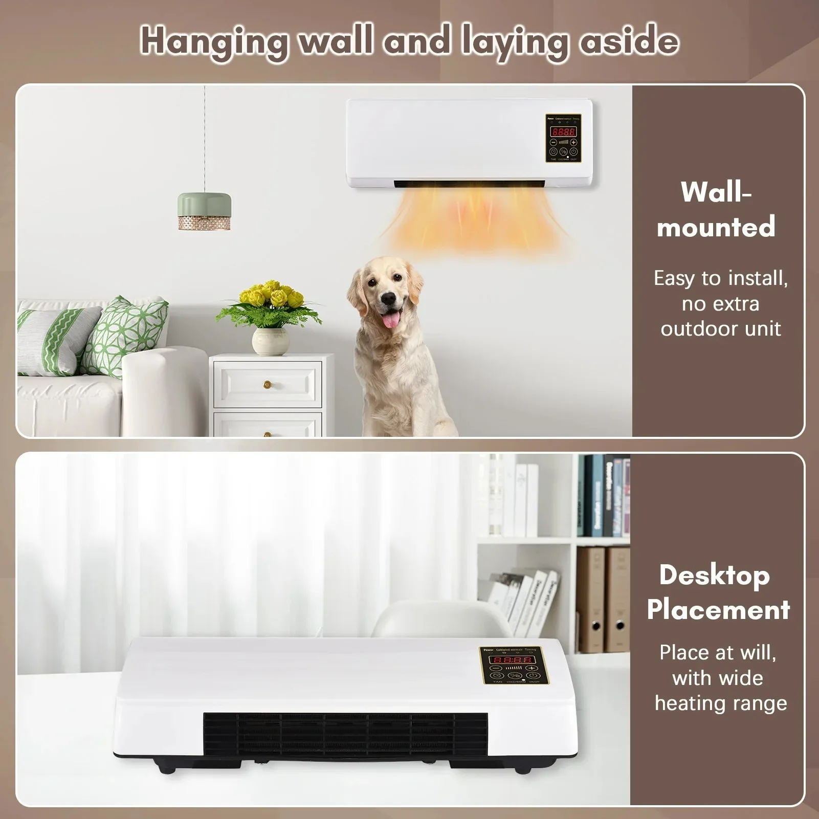 Wall Mounted Heater & Cooling Fan