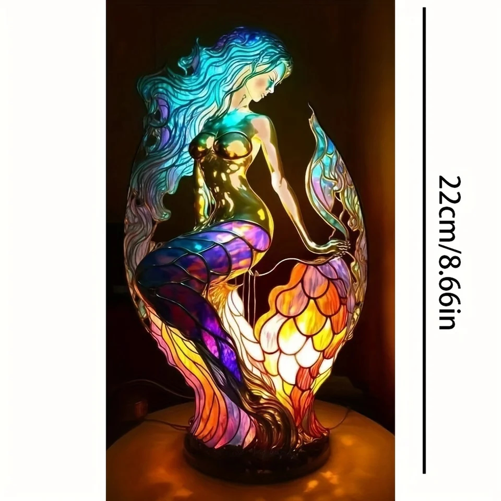 Stained-Glass Animal Table Lamp