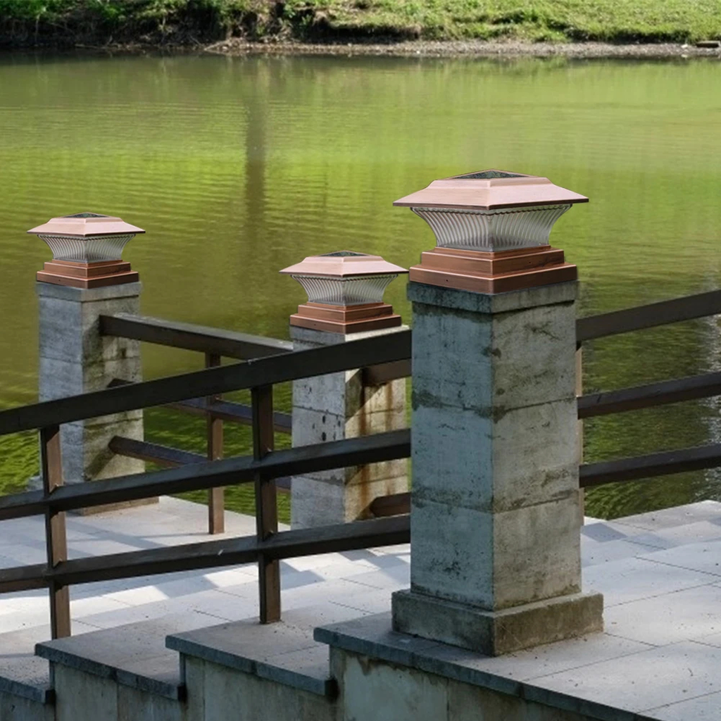 Bronze Solar Post-Cap Light