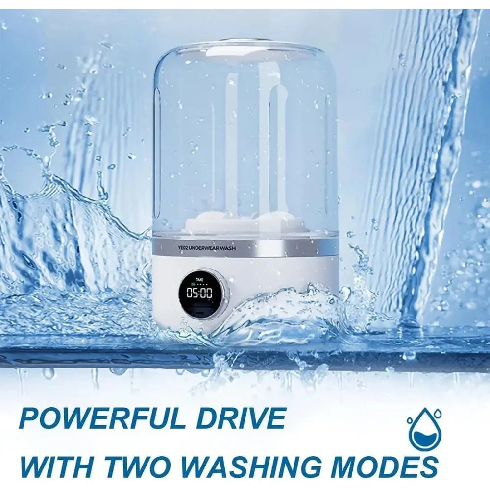 Cordless Portable Washing Machine Underwear Baby Clothes Washer with Quiet Motor