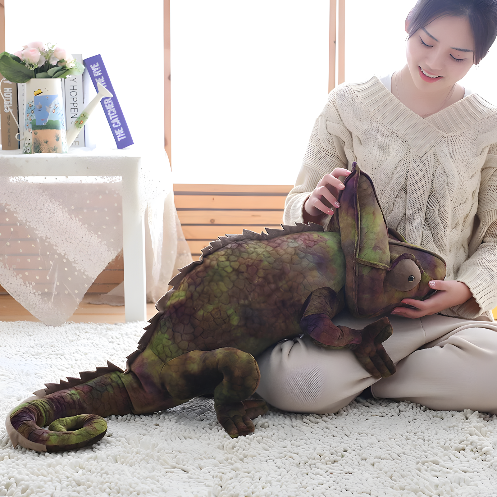 Realistic Chameleon Plush