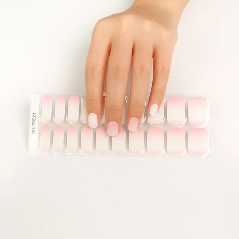 Gel-Nagelfolien mit UV-Lampen-Set