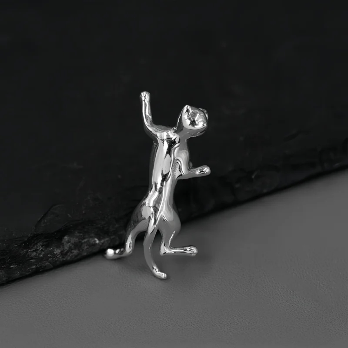 Climbing Cat Brooch