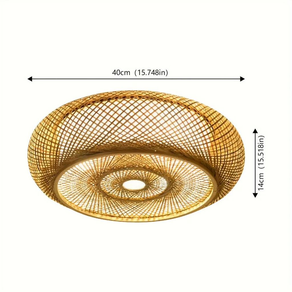 Bamboo Woven Ceiling Light