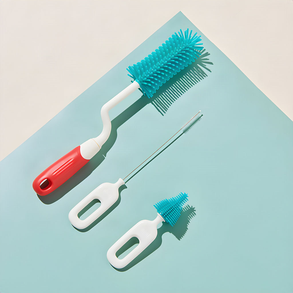 Bottle Brush Set with Storage Base