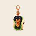 Dachshund Hot Dog Plush Keychain
