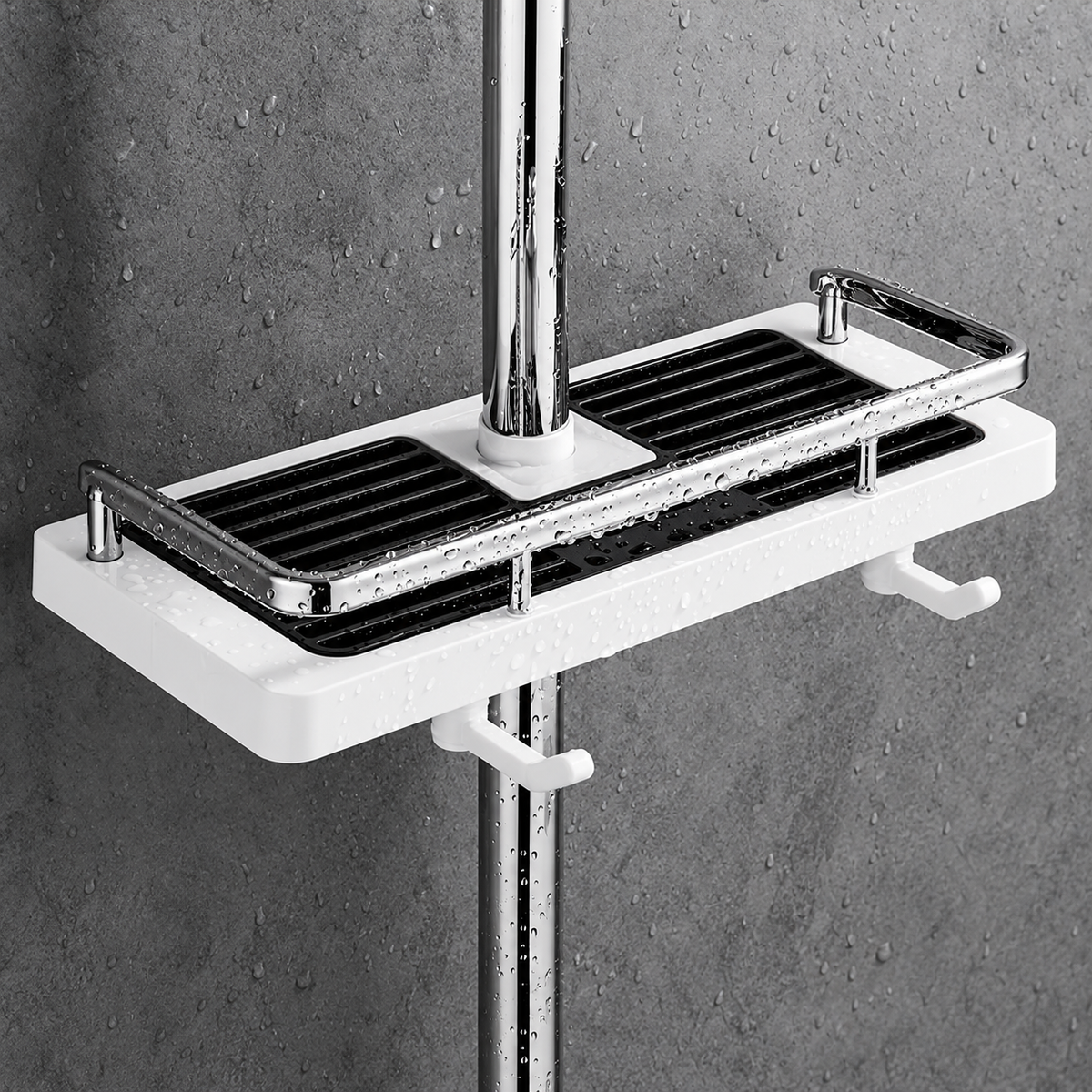 Shower Rail Storage Tray
