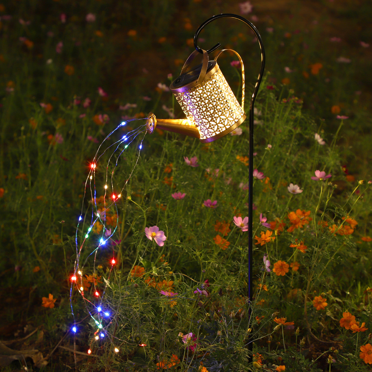 Solar Watering Can Garden Light