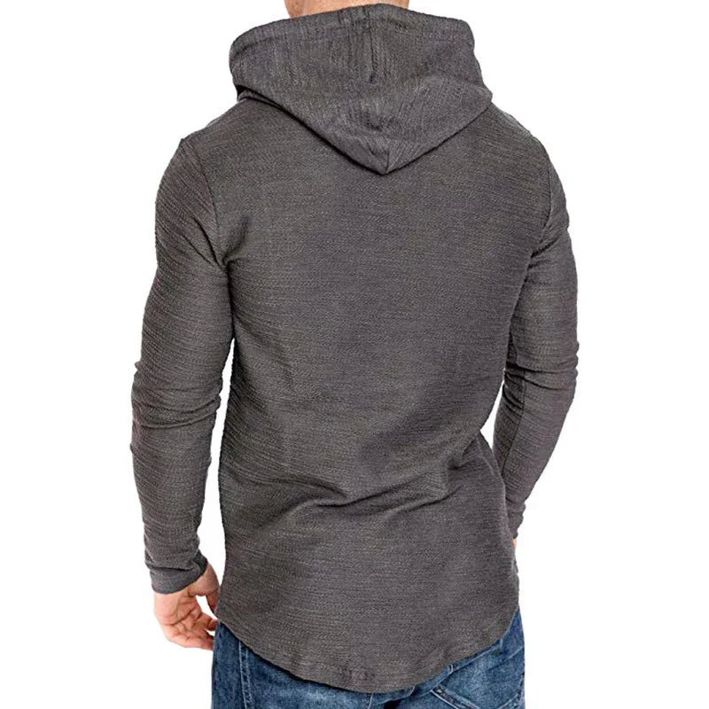Men's Hoodie Sweatshirt Casual Long Sleeve Slim Top