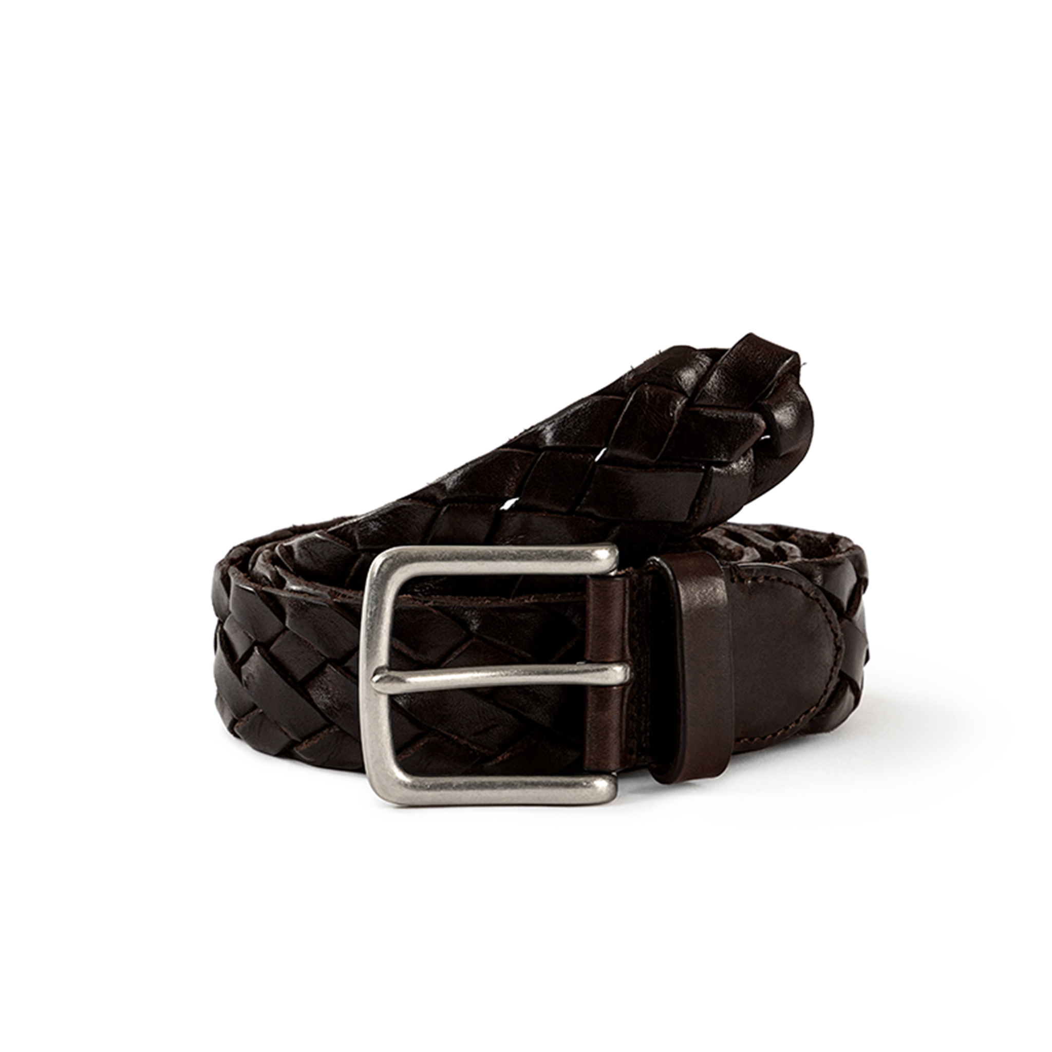 TÅNGABERG Braided Belt 40mm Darkbrown