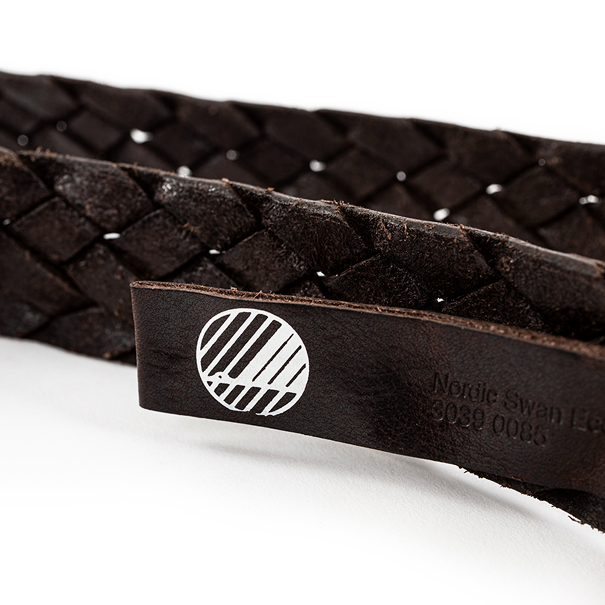 TÅNGABERG Braided Belt 40mm Darkbrown