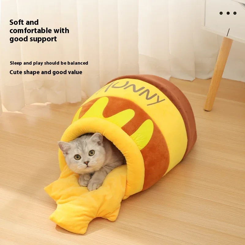 Honey Pot Cat Nest Pet Warm Dog House