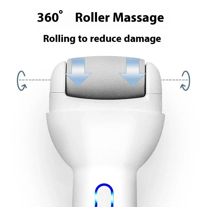 Electric Rechargeable Waterproof Light Peeling Foot Grinder Calluses Removal Machine Foot Scrubber
