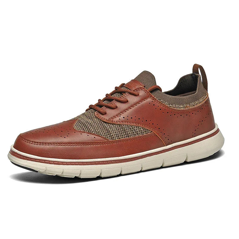 Men's British Style Casual Fashion Artificial Leather Shoes