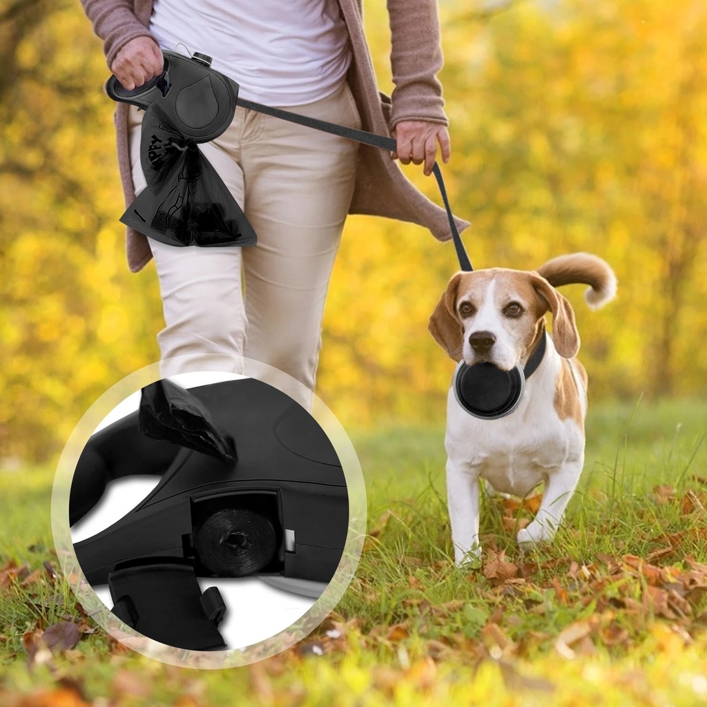 Pet Leash with Bottle