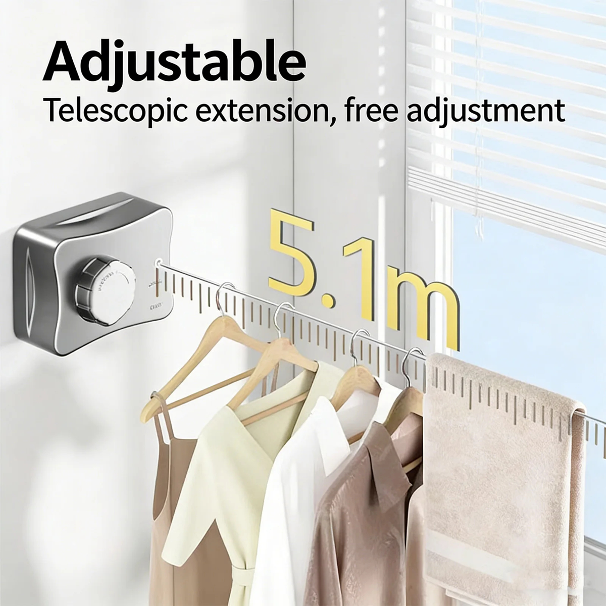 5.1 m Retractable Clothesline