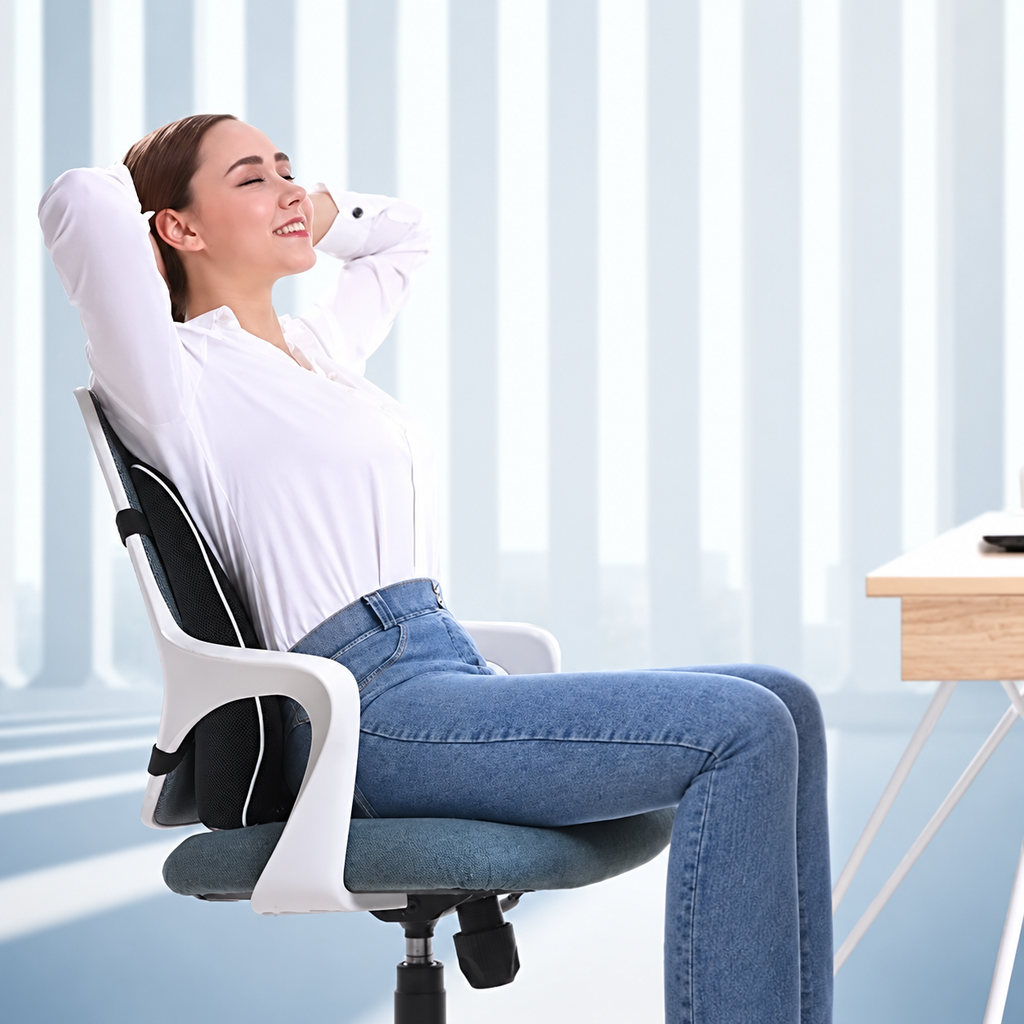 Contoured Memory Foam Lumbar Cushion