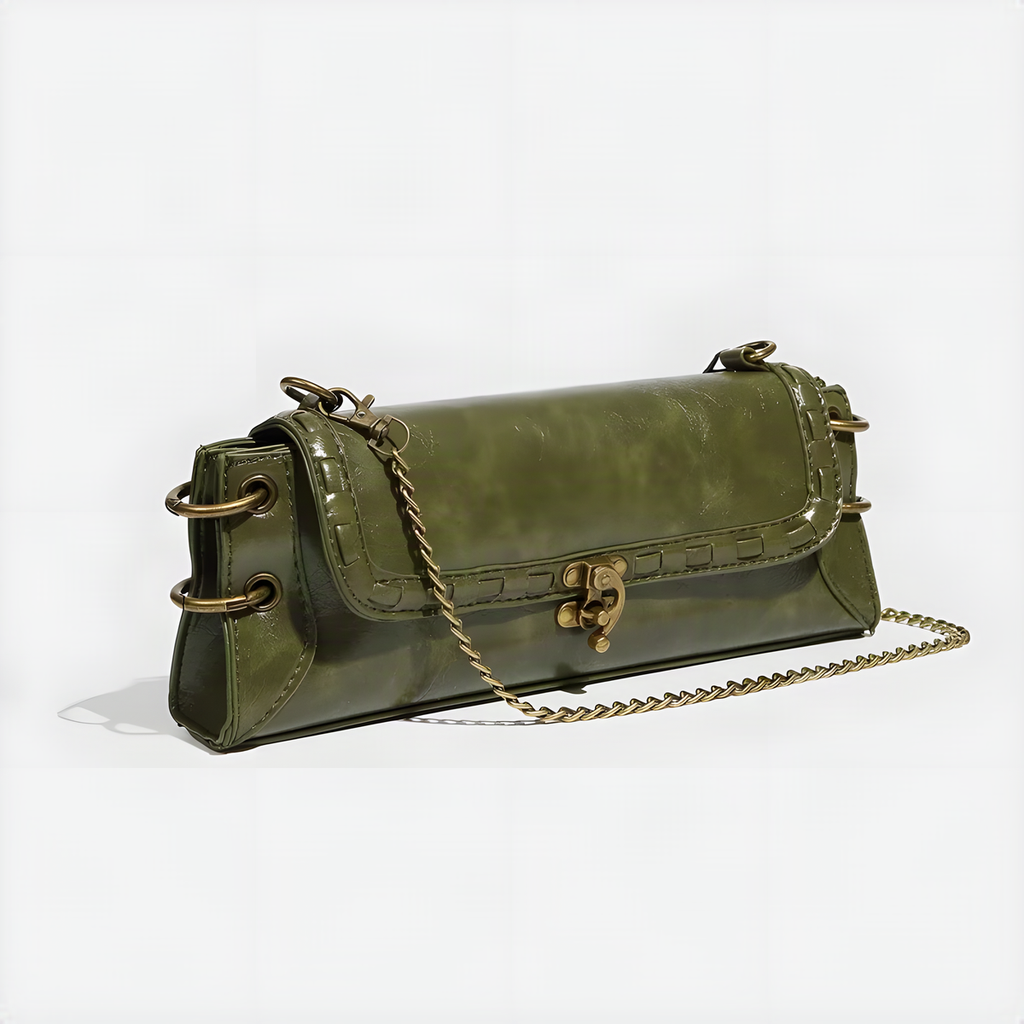Lock Clasp Crossbody Bag