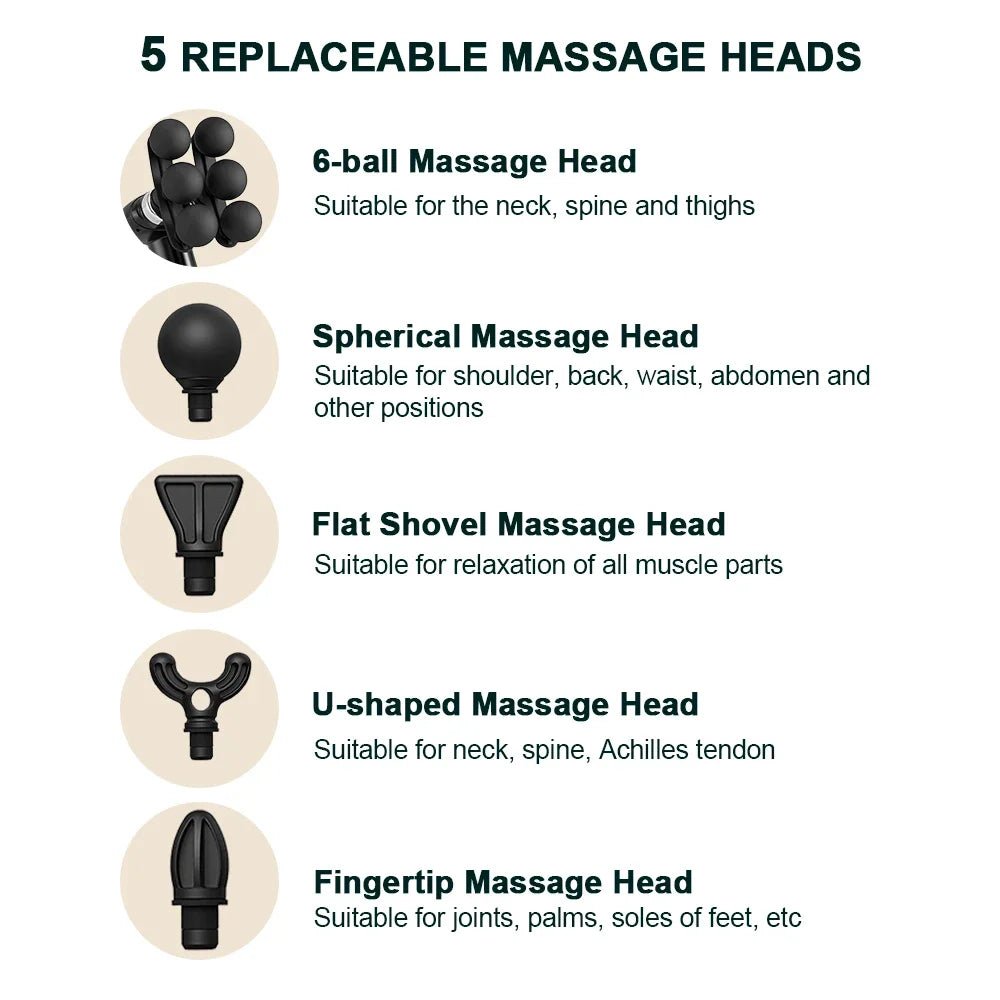6-Heads Handhel Fascia Gun