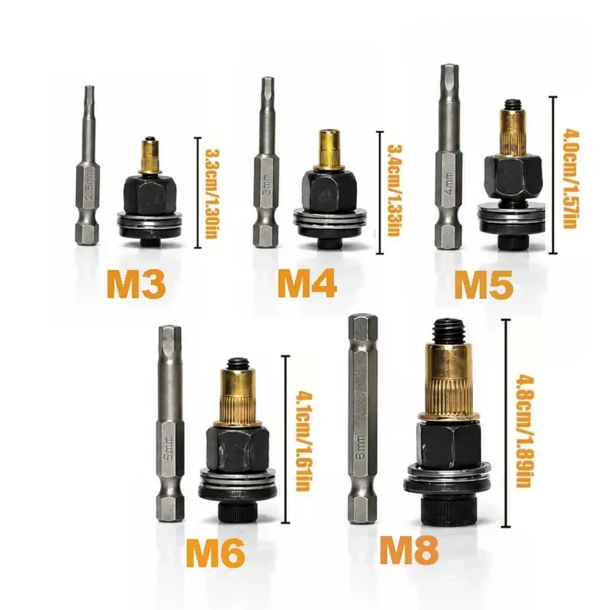 60-Piece Rivet Nut Setting Kit