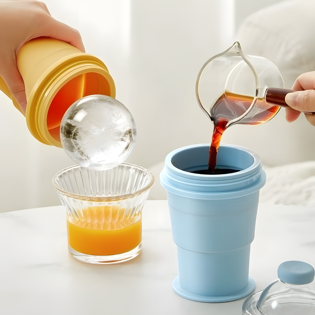 Foldable Silicone Ice Maker Cup
