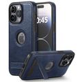 Leather-Texture Stand Case for iPhone 15 Pro Max
