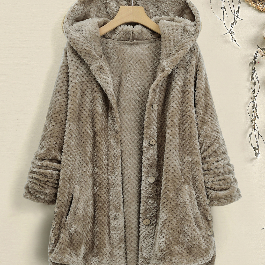 Hooded Fleece Cardigan
