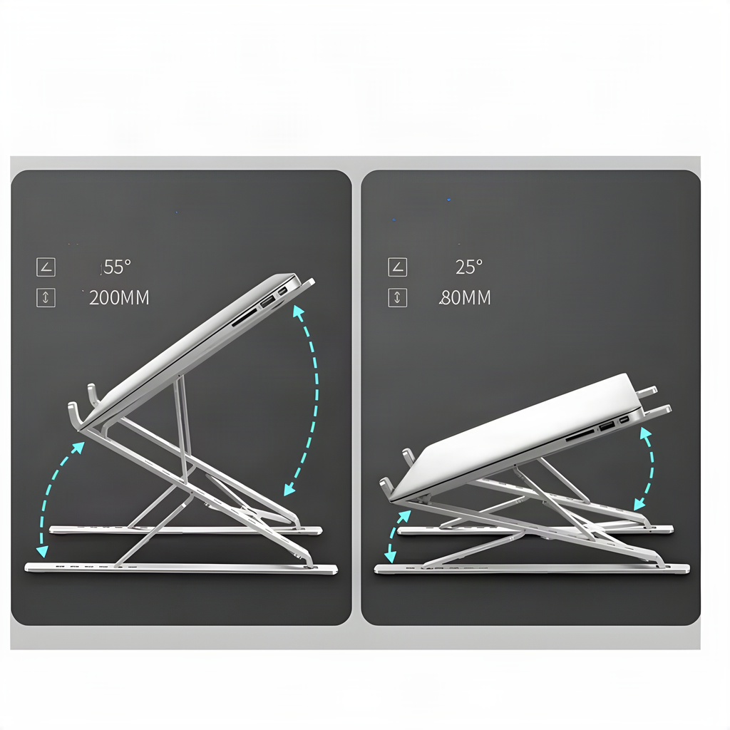 Foldable Aluminum Laptop Riser
