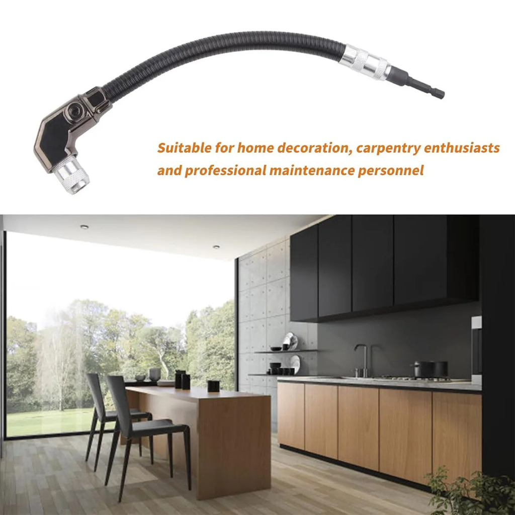 Flexible Right-Angle Drill Attachment