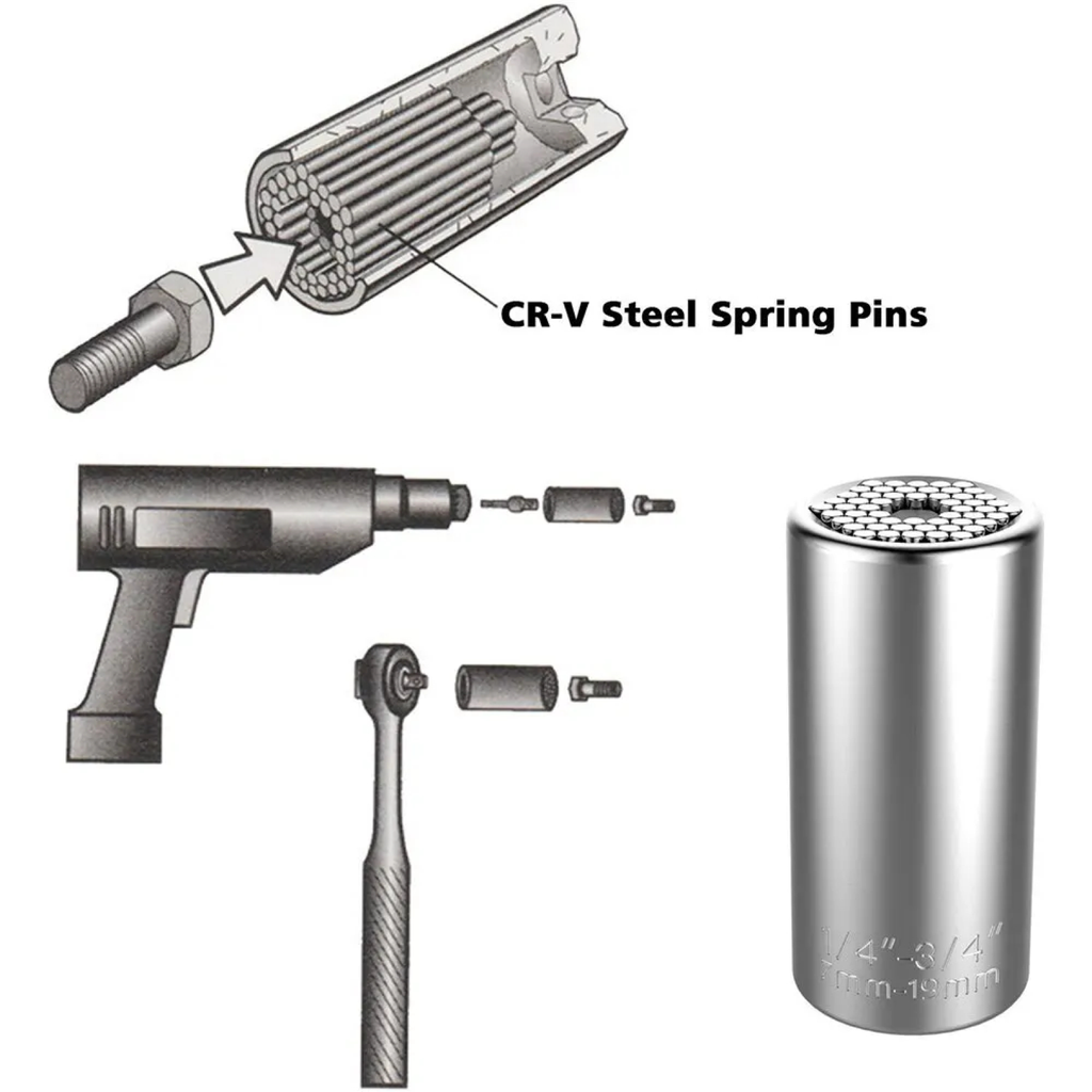 7-19mm Universal Socket Adapter