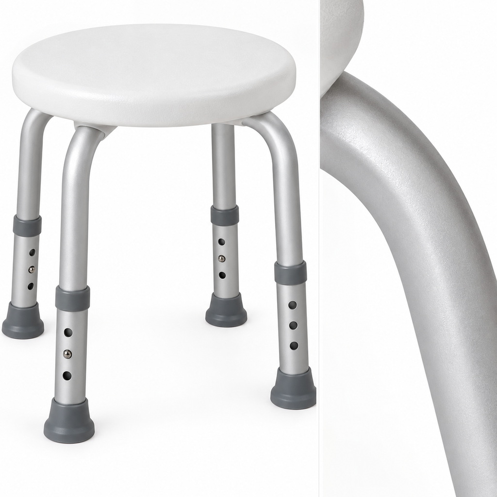 Adjustable Round Shower Stool