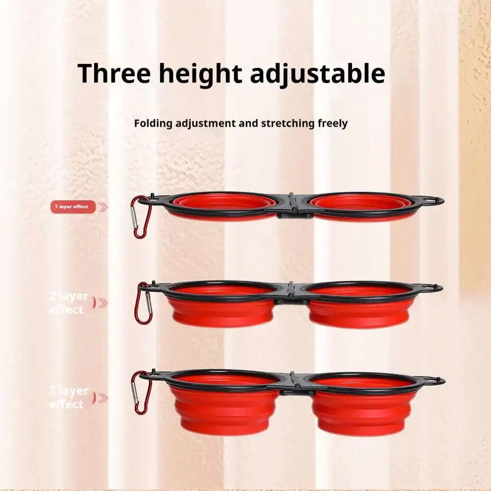 Folding Double Pet Travel Bowl