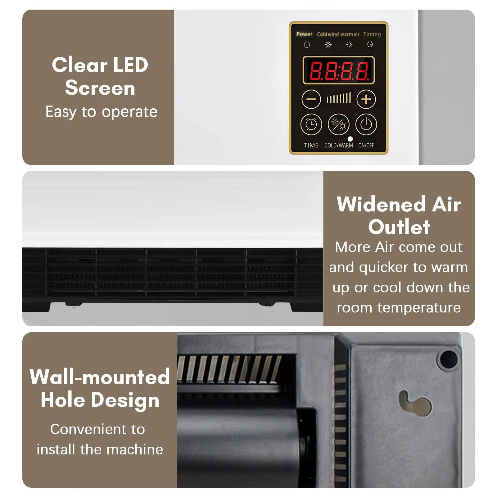 Wall Mounted Heater & Cooling Fan