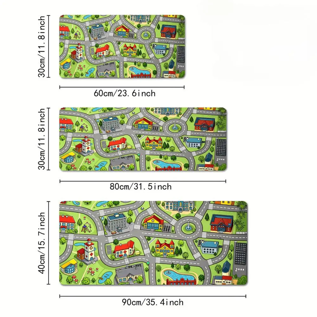 Cartoon City Road Desk Mat