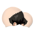 Funny Bald-Head Silicone Swim Cap