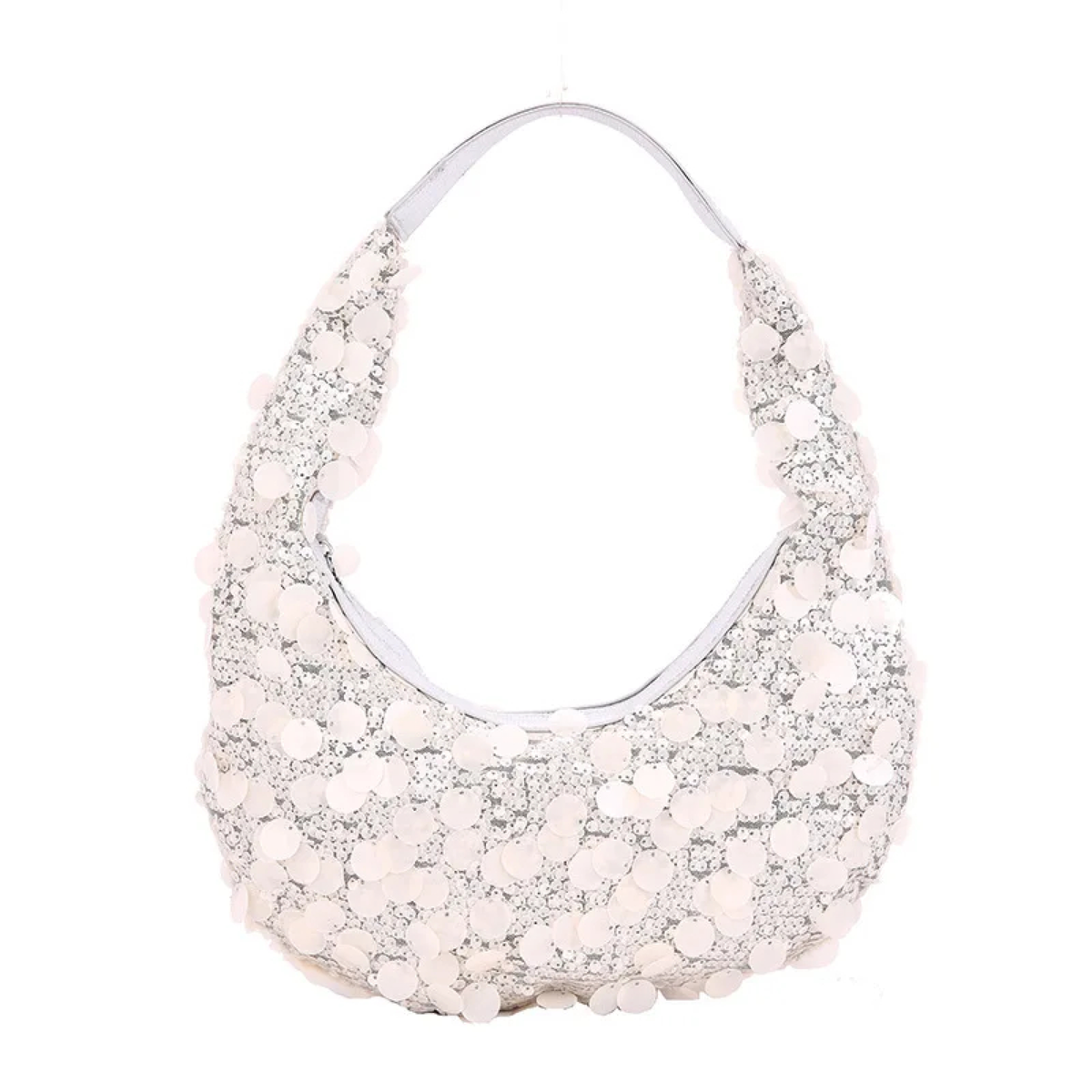 Sequin Crescent Shoulder Bag