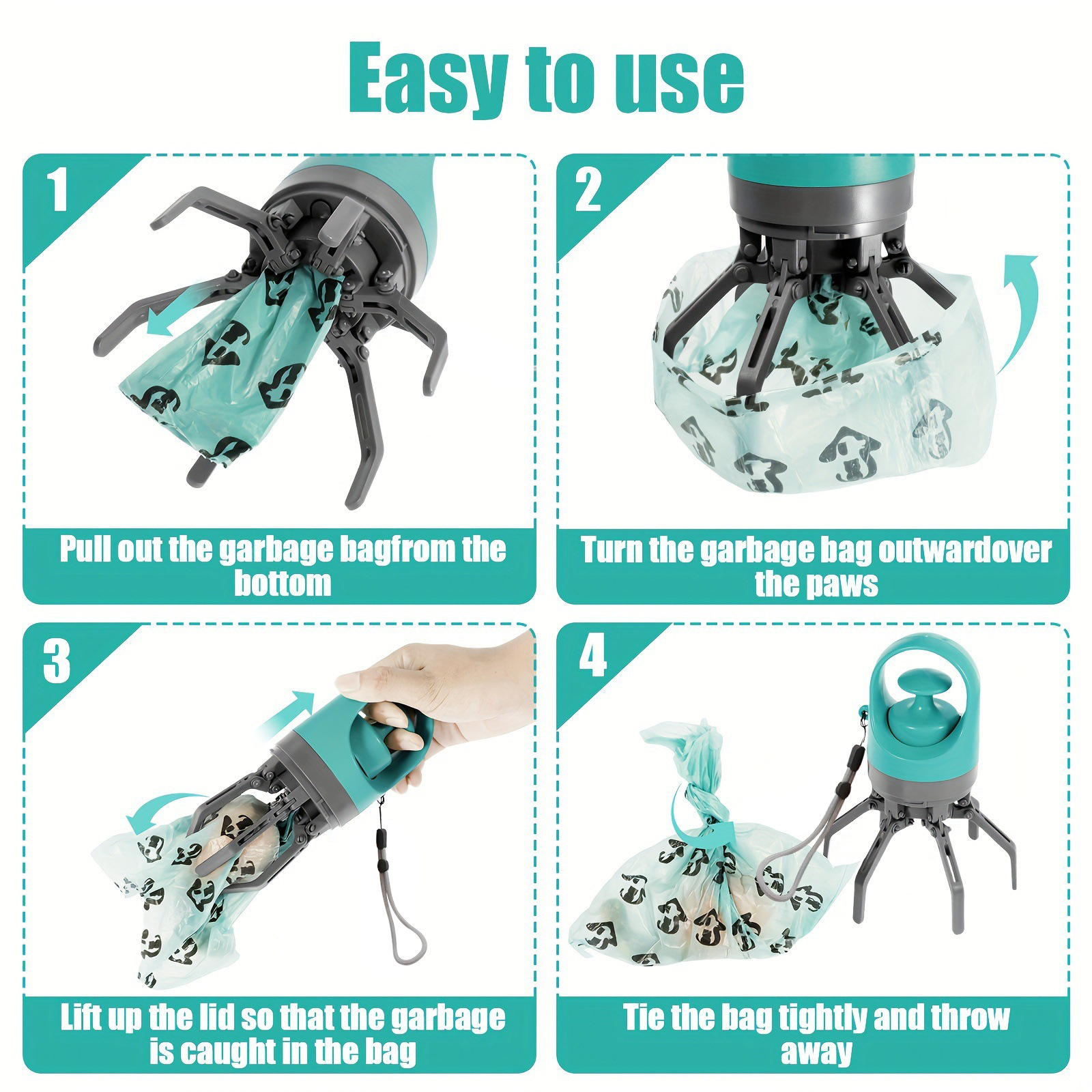 6 Claw Dog Poop Scooper