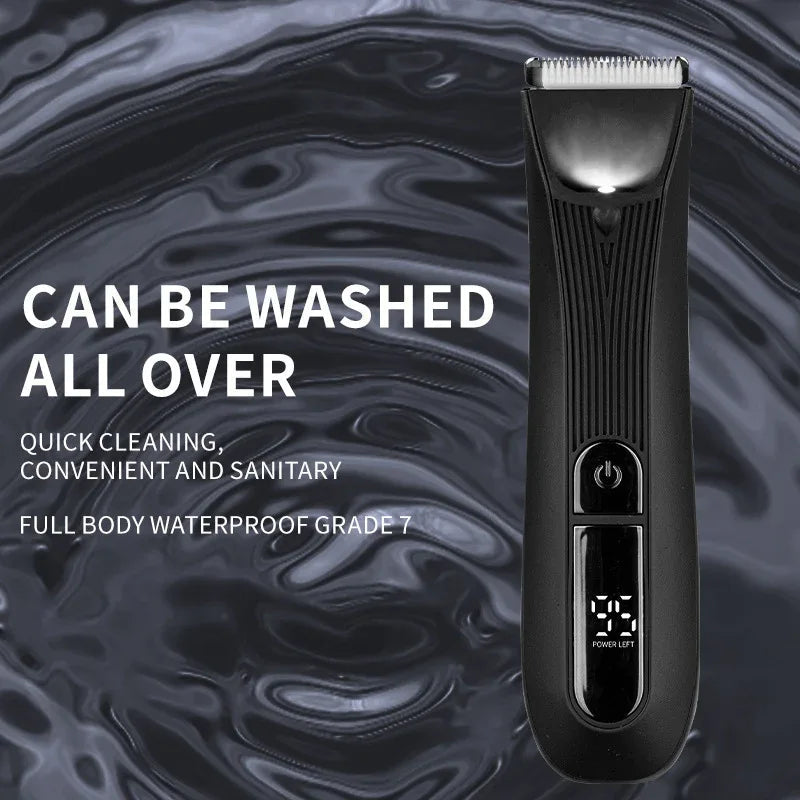 Body Hair Groin Pubic Hair Intimate Electric Washable Trimmer