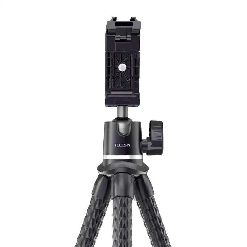 Telesin Tripod flexibelt 360 grader kulledshuvud 1/4" skruv / Mobilhållare / Tillbehörssko - Bläckfisk