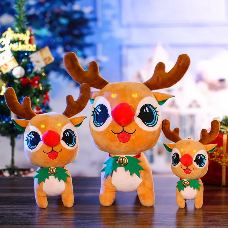 Christmas Elk Doll Ragdoll Cute Christmas Decoration Doll Plush Toy