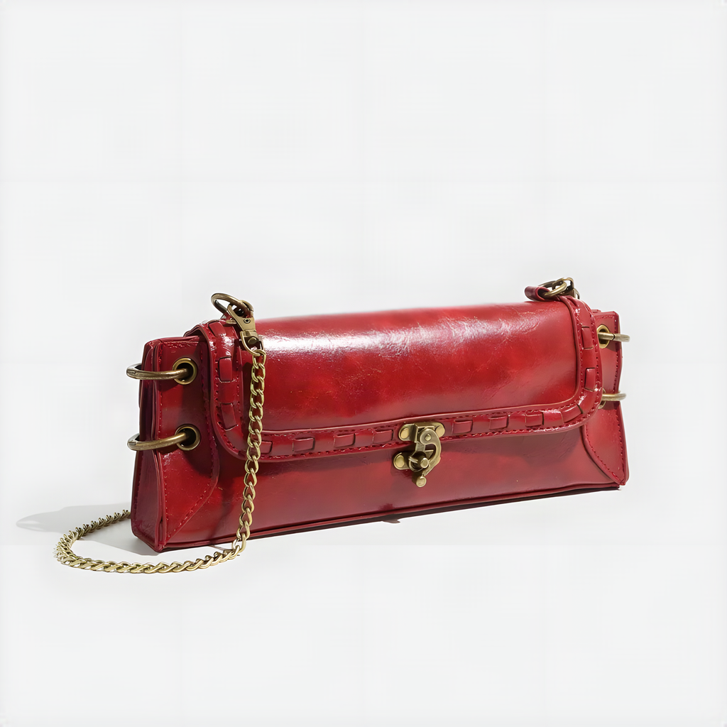 Lock Clasp Crossbody Bag