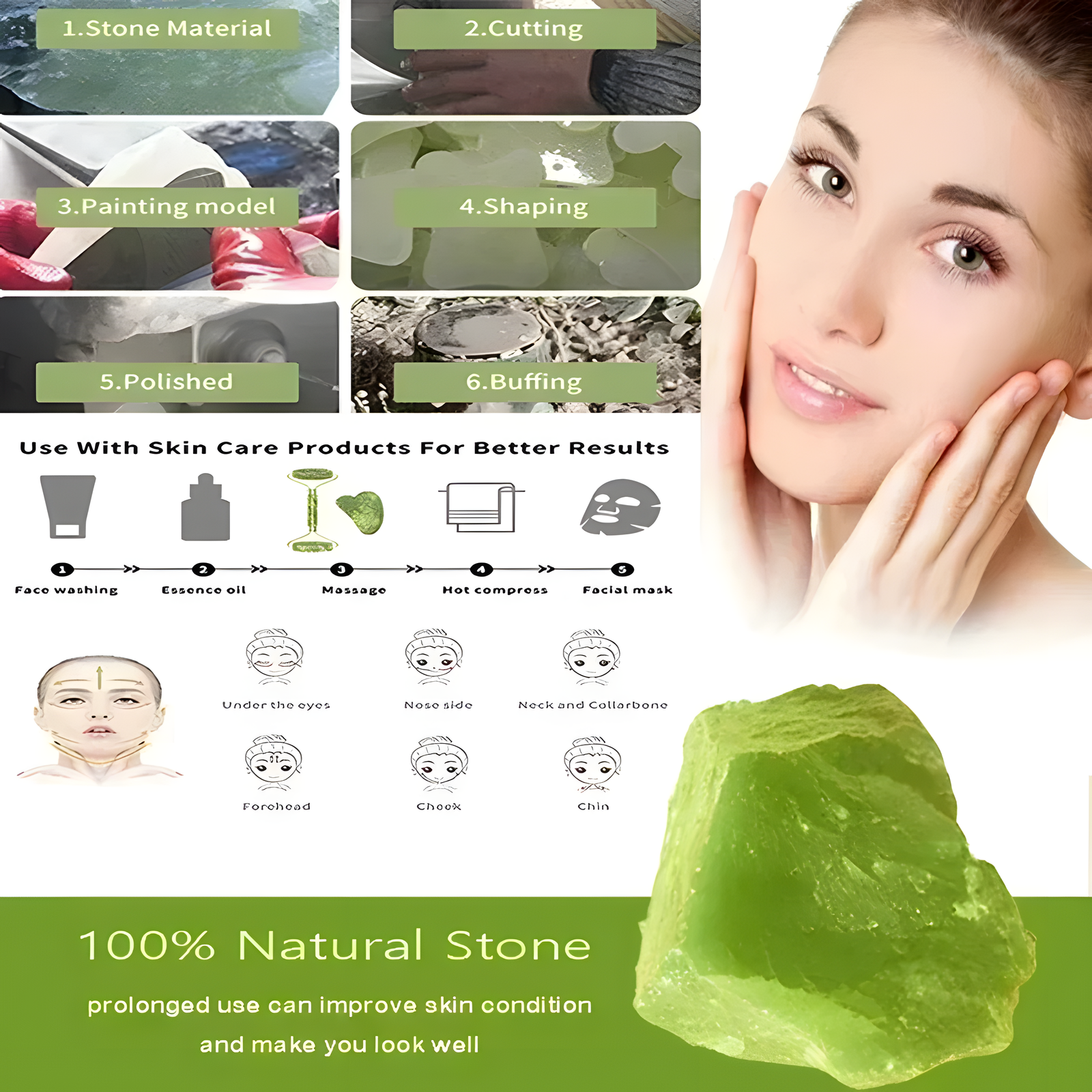 Jade Roller and Gua Sha Set