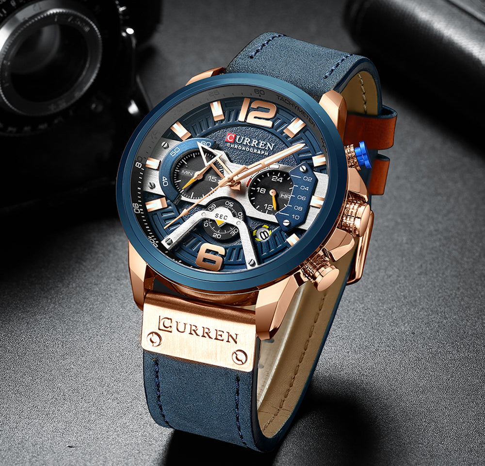 Curren Herrenuhr mit Chronograph und Box