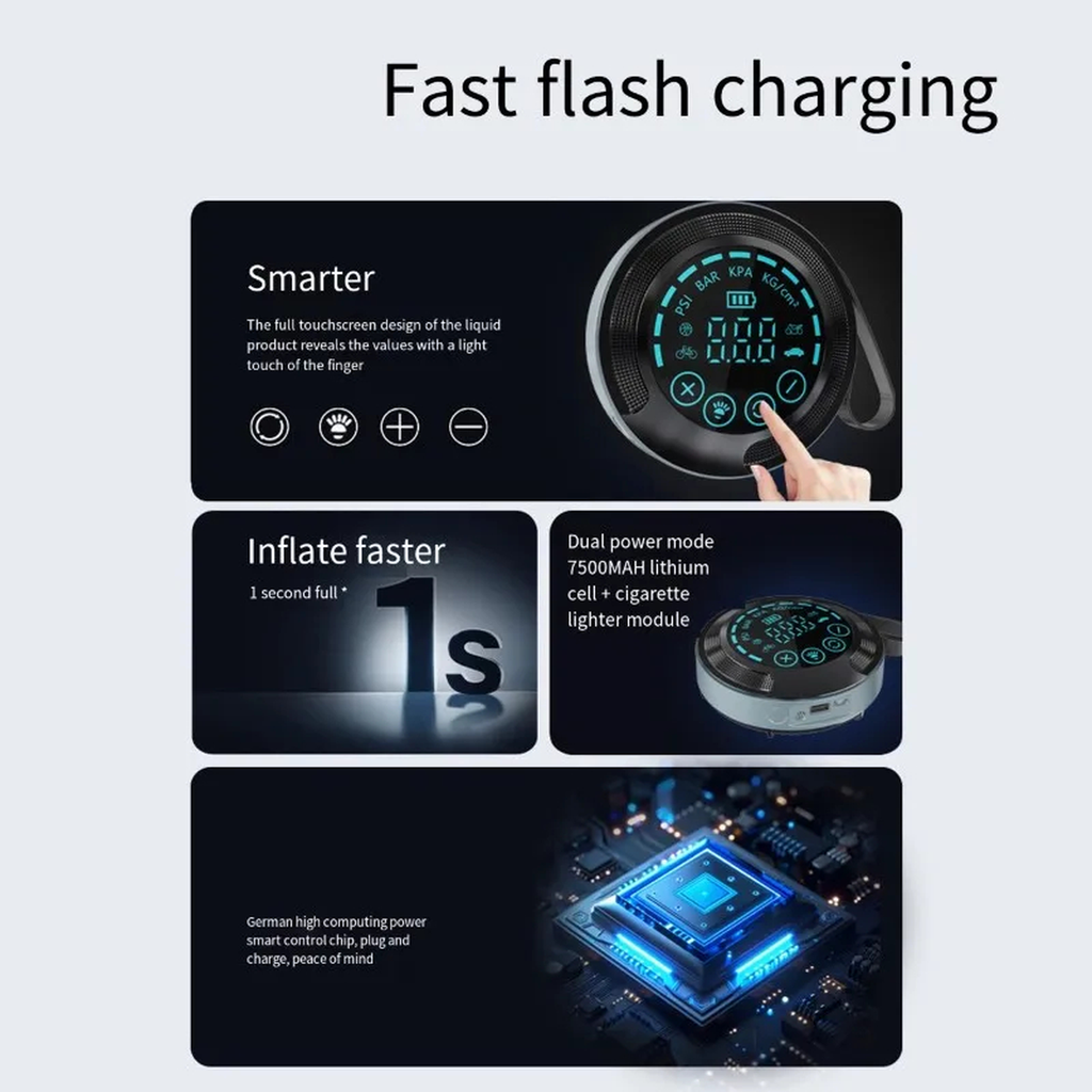 Portable Car Jump Starter and Air Pump