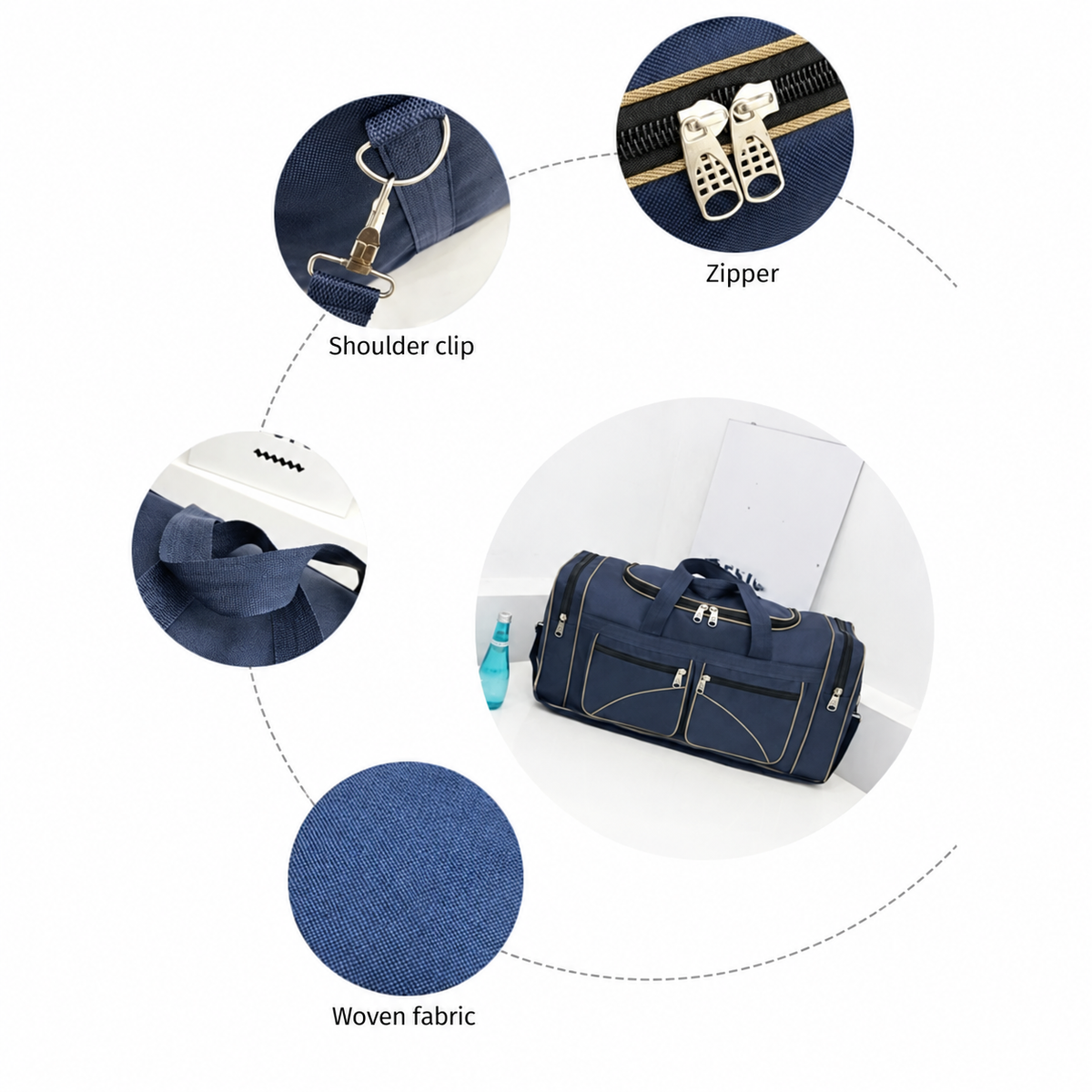 Large Oxford Travel Duffel Bag