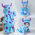 Fleece Animal Hooded Baby Romper
